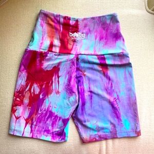 Booty By Brabants Marble Fuchsia Bike Shorts